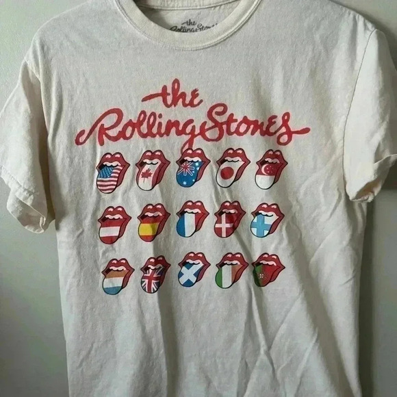 The rolling stones international tongue band tee M - Picture 3 of 5